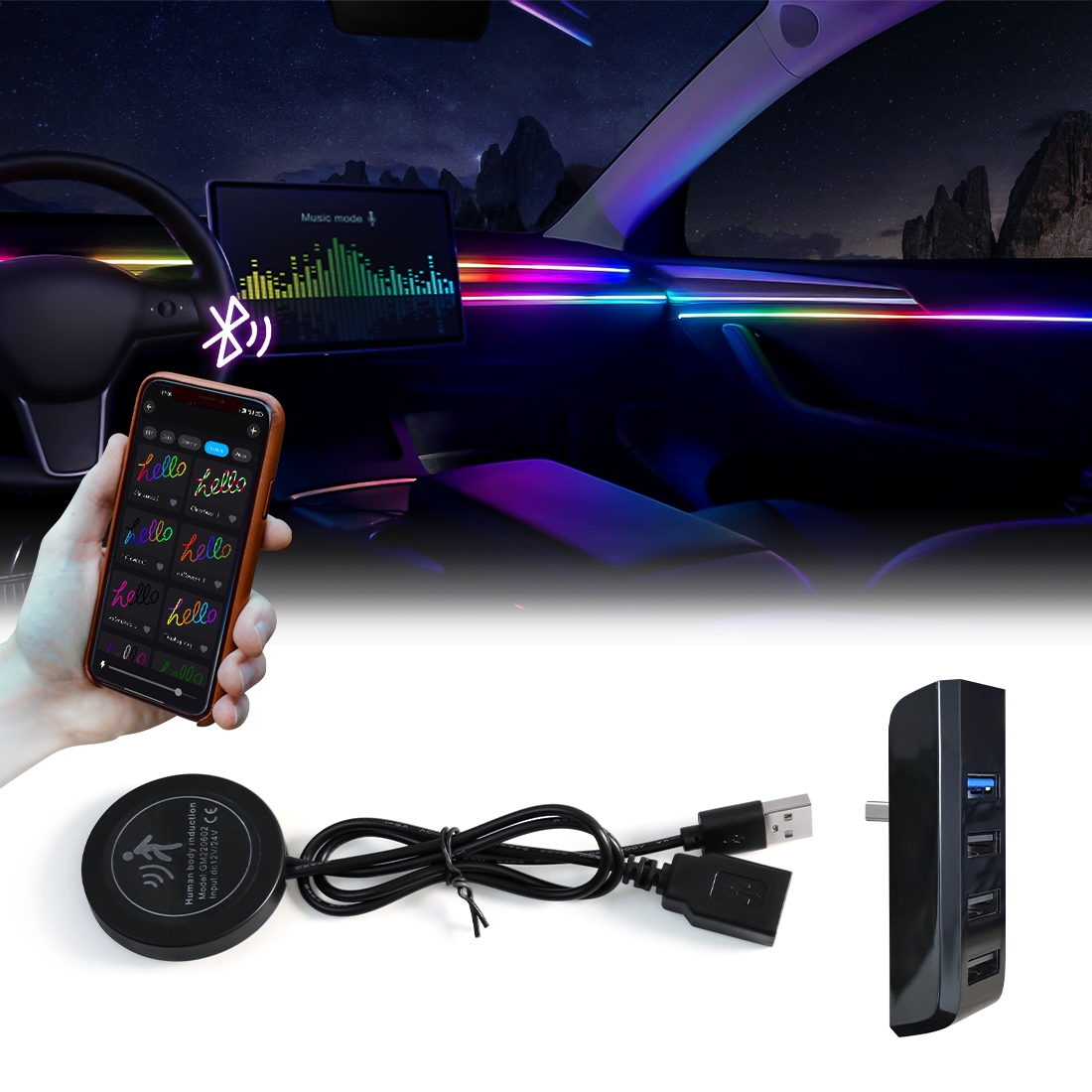 Heated Gloves Electric - Car Ambient Lights Automatic OFF Module