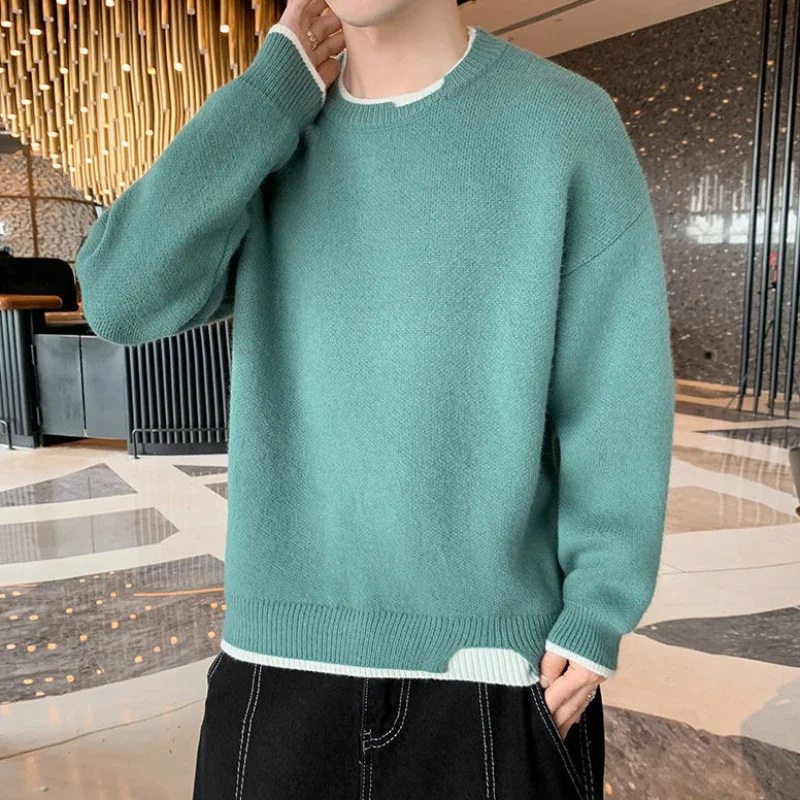 Man Clothes Pullovers Round Co - Winter Clothing Colors recension och pris