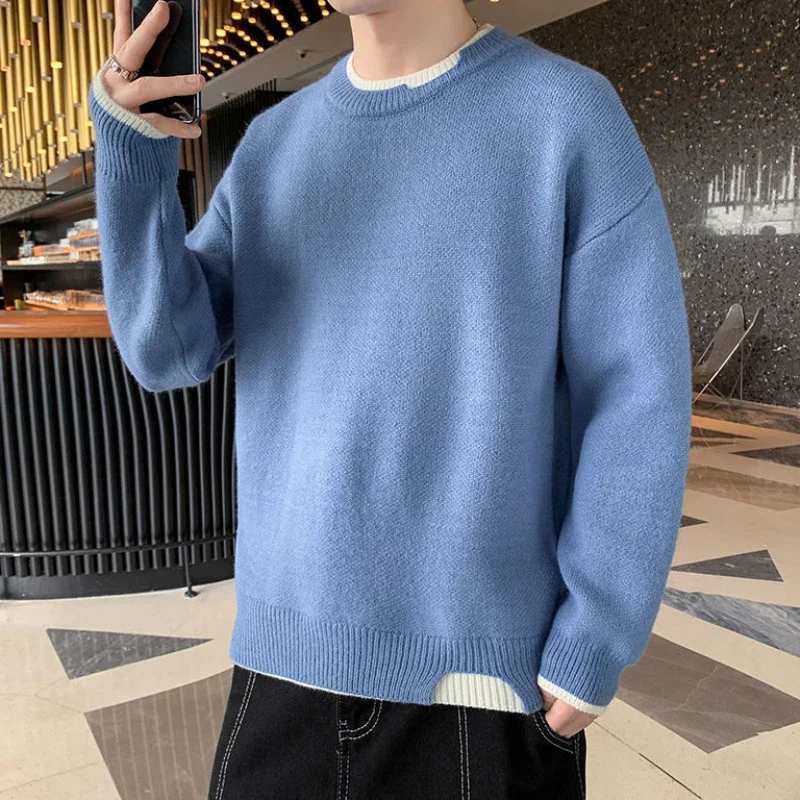 Man Clothes Pullovers Round Co - Winter Clothing Colors recension och pris