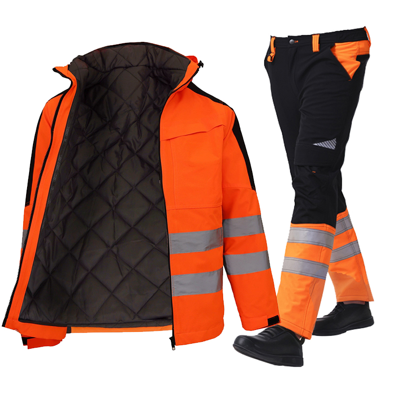 Safety Jacket and Pants Set fo - Winter Clothing Work recension och pris