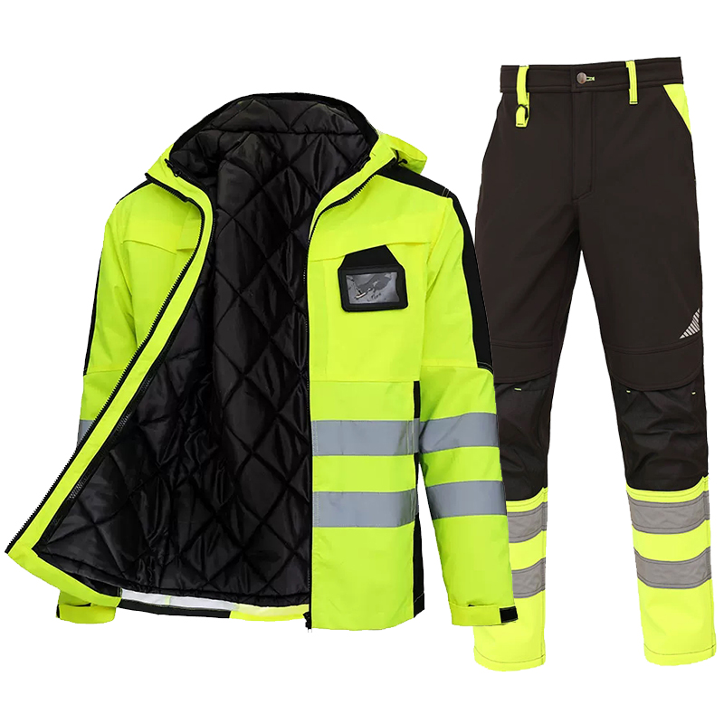 Safety Jacket and Pants Set fo - Winter Clothing Work recension och pris