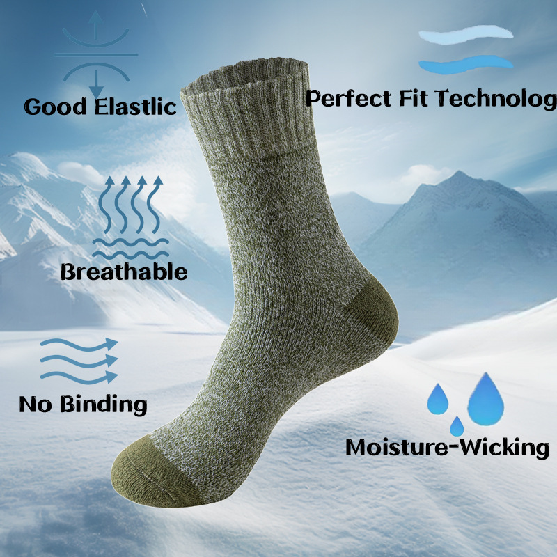 5 Pairs Merino Wool Socks For  - Thermal Sock Merino recension och pris