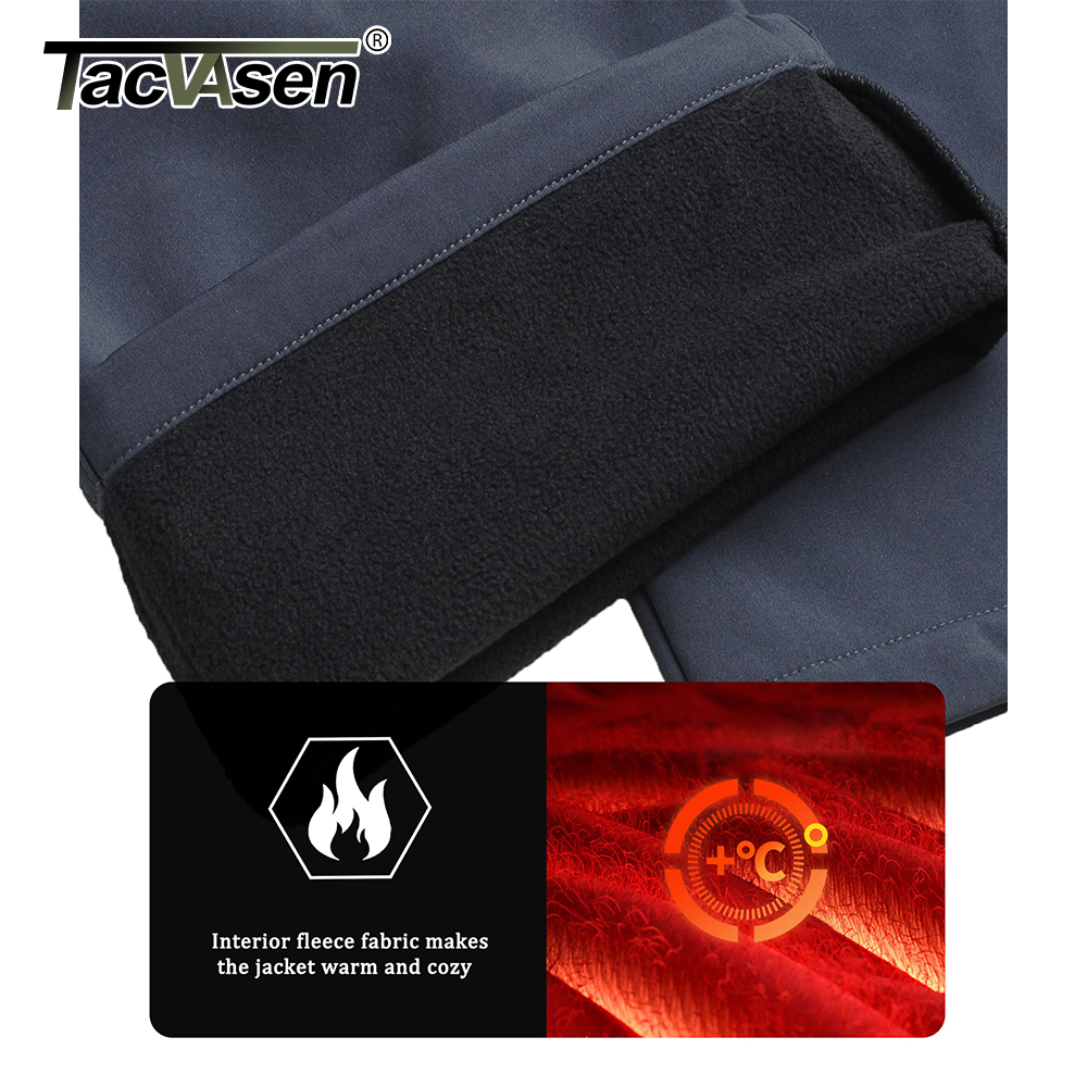 TACVASEN Winter Men's Soft-she - Winter Clothing Work recension och pris