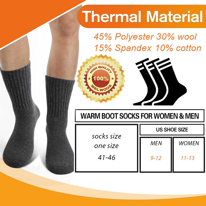 5Pairs Winter Men's Merino Woo - Thermal Sock Merino recension och pris
