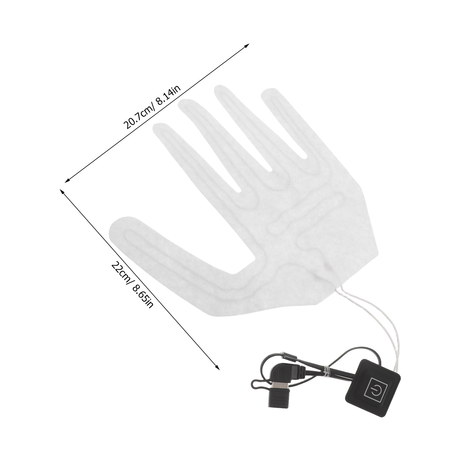 2Pcs Full Finger Electric Heat - Heated Gloves Electric recension och pris