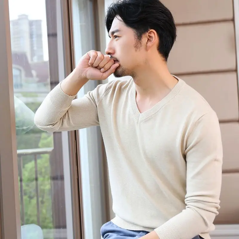 Man Clothes Pullovers Solid Co - Winter Clothing Colors recension och pris