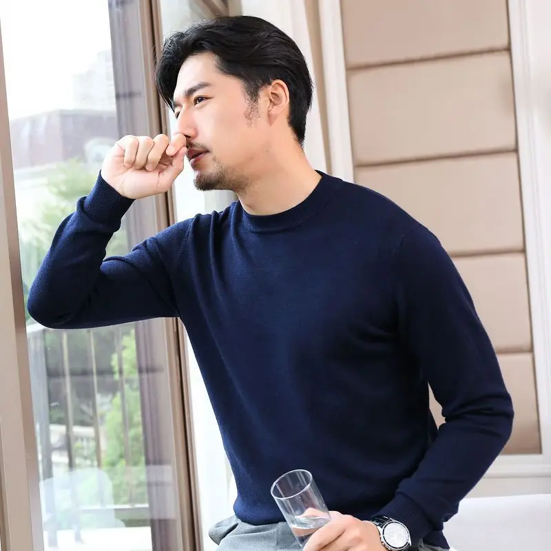 Man Clothes Pullovers Solid Co - Winter Clothing Colors recension och pris