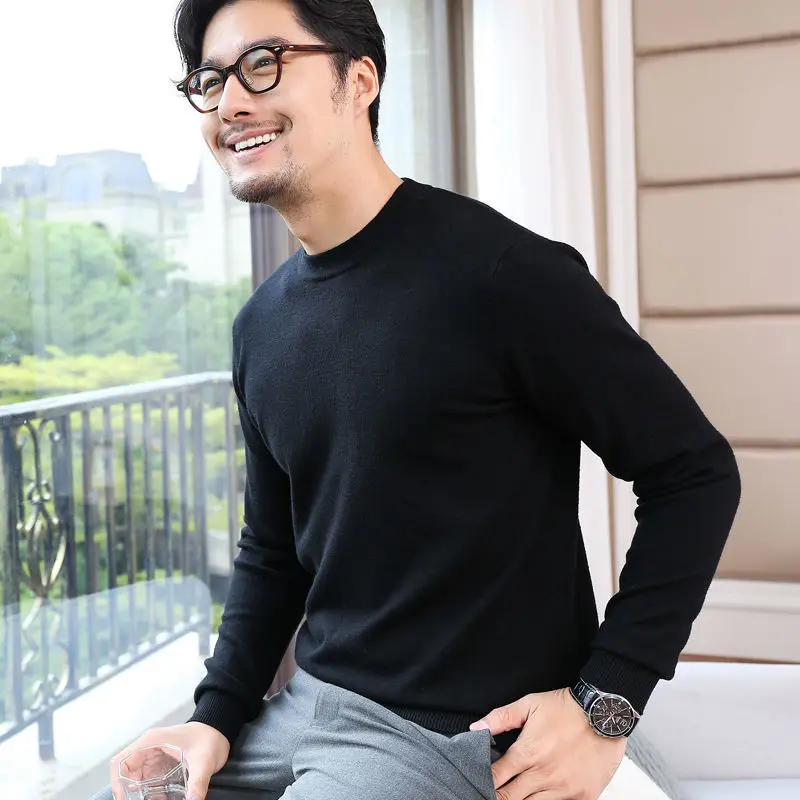 Man Clothes Pullovers Solid Co - Winter Clothing Colors recension och pris